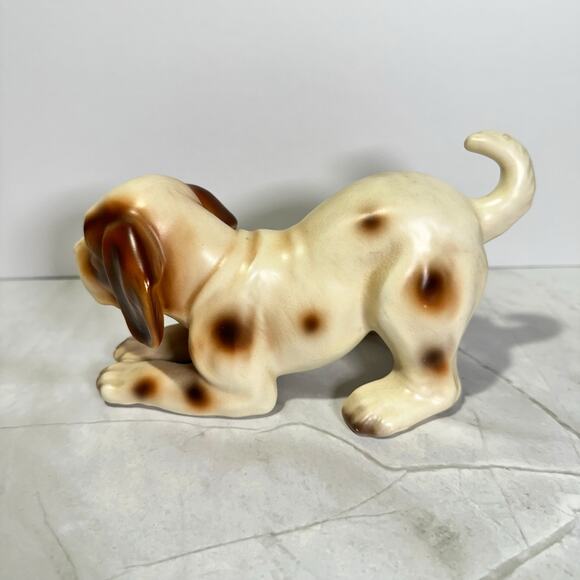 Vintage Porcelain Cocker Spaniel Dog Figurine Brown and White Made in Japan - Picture 4 of 8